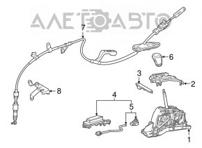 Lexus ES250 ES300h ES350 19-26 Gearbox Shifter
