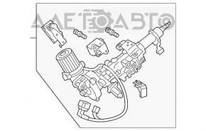 Lexus RX350 RX450h 10-15 Steering Column