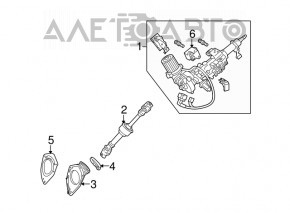 Lexus RX350 RX450h 10-15 Steering Column