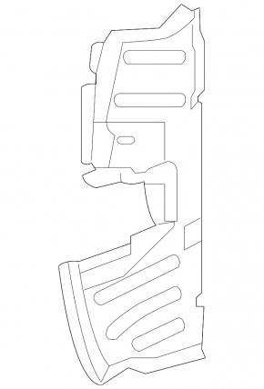 Radiator deflector right Audi A6 C7 16-18 3.0T