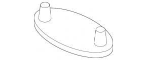 Upper windshield trim BMW 4 F33 14-20 convertible, black