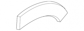 Rear Left Wing Arch Cover Mini Cooper Countryman R60 10-16