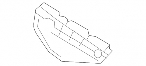 Right front bumper mount for Toyota Prius C 12-17