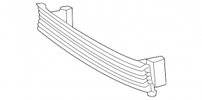 Toyota Prius V 12-14 pre-restored front bumper lower grille, structure, bumpers