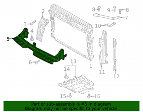 Front bumper mount center VW Tiguan 18 - break