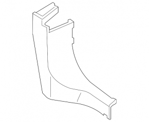 Front pillar trim lower left Nissan Sentra 13-19 black