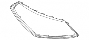 2022-24 Acura MDX 21-25 Grille Frame, Black