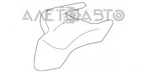 Front right passenger seat runner trim Lexus ES300h ES350 13-18 beige