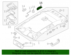 Rear light for Audi Q5 80A 18-24 without panoramic view, gray