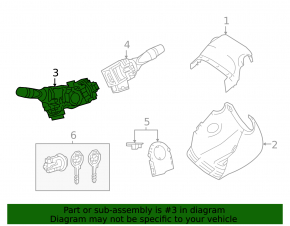 Left steering column switch Toyota Camry v55 15-17 usa broken mount