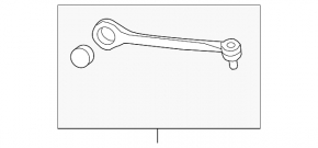 Upper control arm, front left, Audi A4 B9 17-25