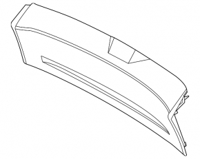 Nissan Rogue 21-23 black Japan built trunk door trim, scuffs