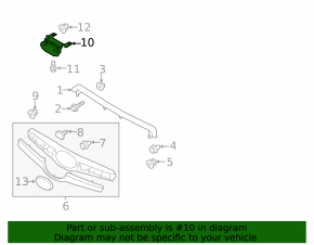 Subaru Forester 14-18 SJ Hood Lock Bracket