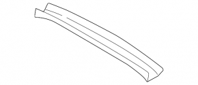 Upper Trunk Door Trim Subaru Impreza WRX GH 09-14 5d Black