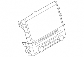 Monitor, display, navigation Porsche Cayenne 958 11-14 3.1