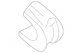 Rear stabilizer mounting bracket left Porsche Macan 15-