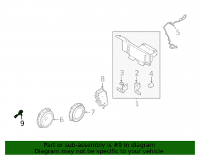 Right front pillar tweeter for Kia Sorento 2021-2025