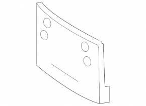 Front license plate area Mercedes W164 ML350 06-11