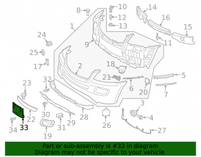 Front license plate area Mercedes W164 ML350 06-11