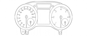 Instrument cluster Mercedes GLS-class X166 13-19 without projection, 87k