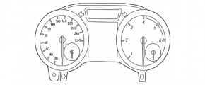Instrument cluster Mercedes GLS-class X166 13-19 without projection, 87k, screen defect