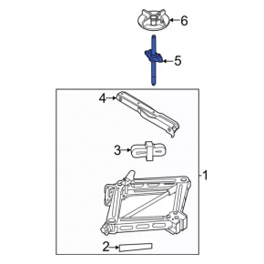 Spare Wheel Mount Ford Bronco Sport 21-25 2 Pieces for Full Size Spare Wheel