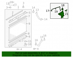 Nissan Cube 08-14 Coolant Expansion Tank