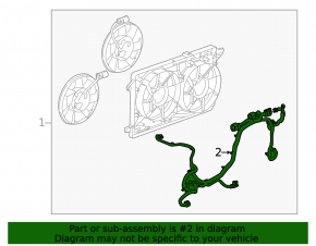 Chevrolet Volt 11-15 Engine Cooling Fan Wiring