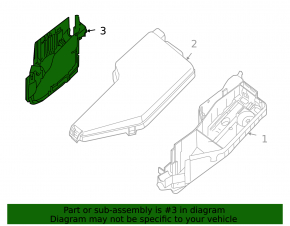 Nissan Altima 2007-12 2.5, 3.5 hp underhood fuse box housing