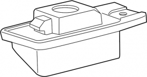 Left tailgate number plate light Nissan Rogue 14-20