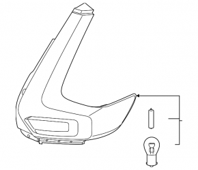 Left headlight Volvo XC40 19-25
