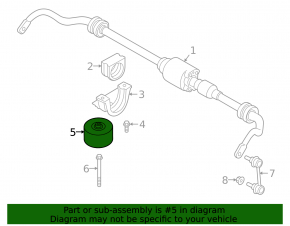 Rear stabilizer balancer BMW 5 G30 17-23