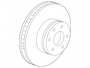 Front left brake disc BMW 5 GT F07 10-17