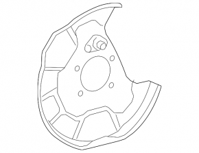 Brake Disc Cover Rear Left Lexus NX200t NX300 NX300h 15-21