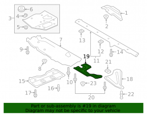 Underbody protection rear right Audi Q7 16-