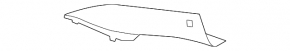 Front pillar trim upper right BMW 5 F10 11-16 gray