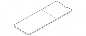 The Mini Cooper F56 3d 14-24 trunk floor panel divides the false floor