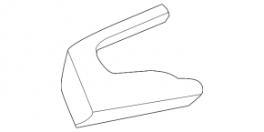 Front panel trim left upper Toyota Avalon 13-18 leather, black