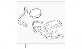 Kia Sportage 17-22 Master cylinder reservoir with lid