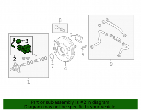 Kia Sportage 17-22 Master cylinder reservoir with lid