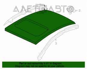 Metal roof for Honda Civic 4D 06-09