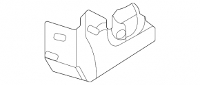 Auxiliary cooling motor bracket BMW 5 G30 17-23 530e hybrid, 2.0T, 3.0T, 4.4T