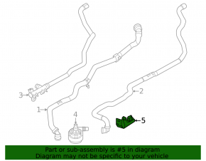 Coolant pump bracket for BMW 7 G11 G12 16-22 B58