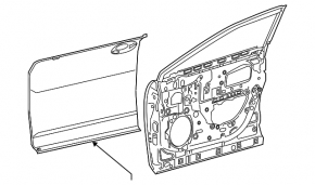 Front left door assembly for Lexus RX350 RX450h 16-22