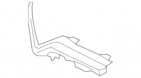 Right grille molding for Honda CRV 20-22