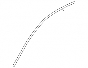 Upper door molding front right Honda Insight 19-22 chrome, dented