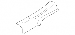 Rear left door sill trim Nissan Murano 25-26 black
