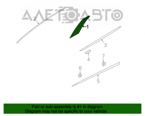 Hyundai Azera 12-17 front left side door trim