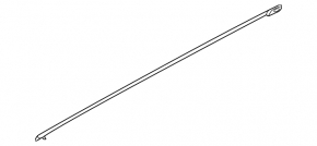 Upper rear left door molding for Hyundai Tucson 22-25 matte chrome