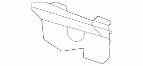 Black trunk lid trim for a 2020 Honda Accord